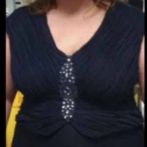 Navy Blue Mothers Dress